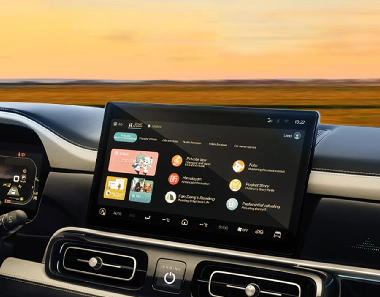 Pantalla central 12.8"